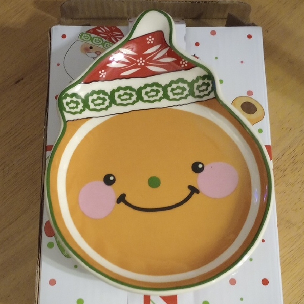 Temp-Tations Whimsical Gingerbread Man Spoon Rest NIB